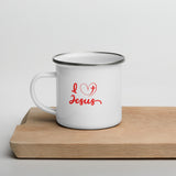 I love Jesus Enamel Mug