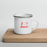 I love Jesus Enamel Mug