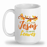 Tall glossy ceramic mug
