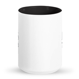 The Hero on a tall glossy ceramic mug