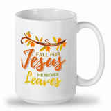 Tall glossy ceramic mug