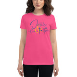 Jesus Grace and Faith - Women's short sleeve t-shirt