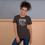 Lessons are Blessins' in Life - Short-Sleeve Unisex T-Shirt